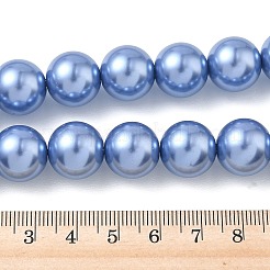 Eco-Friendly Dyed Glass Pearl Round Beads Strands&nbsp;HY-A002-14mm-RB015