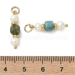 Natural Multicolor Tourmaline & Cultured Freshwater Pearl Pendants&nbsp;PALLOY-JF05307