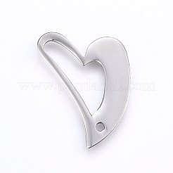 Tarnish Resistant 304 Stainless Steel Open Heart Pendants&nbsp;LS-STAS-I094-17P