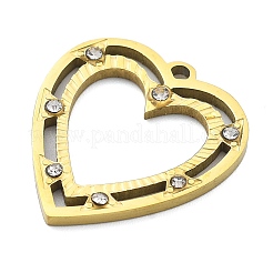 Ion Plating(IP) 304 Stainless Steel Rhinestone Pendants&nbsp;STAS-U034-01G