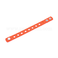 Kids Silicone Cord Bracelets&nbsp;LS-BJEW-WH0011-02L