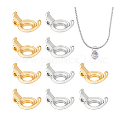 10Pcs 2 Colors Brass Cabochon Settings&nbsp;KK-PH0014-33
