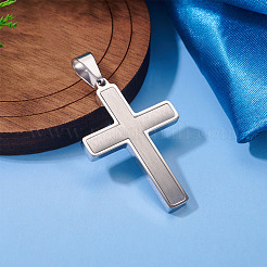 1Pc Brushed 304 Stainless Steel Pendants&nbsp;STAS-TADJ0001-07P