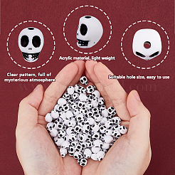 250Pcs Opaque Acrylic Beads&nbsp;OACR-DC0001-21-1