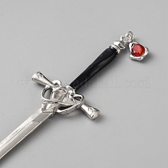 Zinc Alloy Hair Sticks&nbsp;OHAR-WH20816-005P