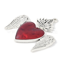 Rack Plating Alloy Enamel Pendants&nbsp;PALLOY-F018-28AS-02