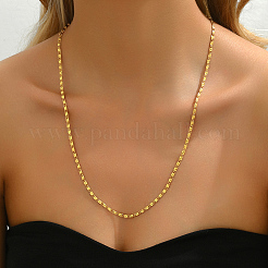 Simple Brass Oval Link Chain Necklaces for Women&nbsp;WX2955-2