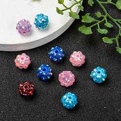 Resin Rhinestone Beads&nbsp;RESI-M019-10mm-M