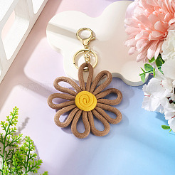 Polyester Flower Keychain&nbsp;KEYC-TAC00065-01