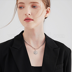 12Pcs 2 Colors 201 Stainless Steel Pendants&nbsp;STAS-BC0002-70