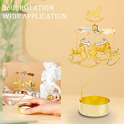 Stainless Steel Spinning Rotary Candle Holder Stand&nbsp;DIY-WH0304-976E