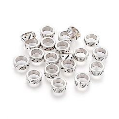 Tibetan Style Alloy European Large Hole Beads&nbsp;X-TIBE-1266-AS-LF