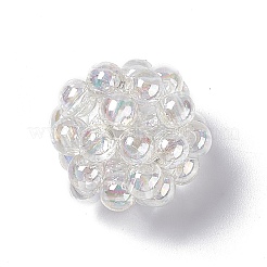 Handmade Transparent Plastic Woven Beads&nbsp;KY-P015-05