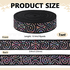 10 Yards Polyester Embroidery Ribbon&nbsp;OCOR-PH0006-18