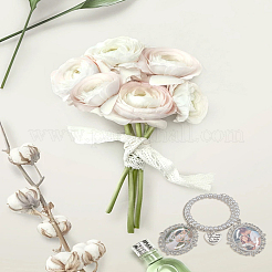 Oval Blank Glass Wedding Bouquet Picture Frame&nbsp;BJEW-LP0003-27