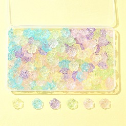 180Pcs 6 Colors Transparent Acrylic Beads&nbsp;OACR-FS0001-91
