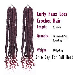 Curly Faux Locs Crochet Hair&nbsp;LS-OHAR-G005-12A