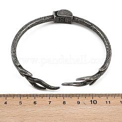 Retro 316 Surgical Stainless Steel Cuff Bangles&nbsp;BJEW-C125-10AS