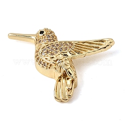 Brass Micro Pave Cubic Zirconia Pendants&nbsp;CU-CBA7D12-23B-G