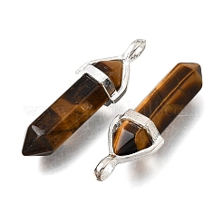 Natural Tiger Eye Pendants&nbsp;G-H360-01S-07