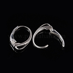 925 Sterling Silver Leverback Hoop Earring Findings&nbsp;STER-M104-02S