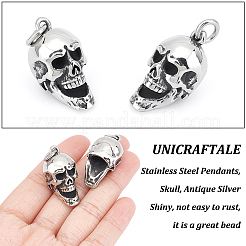4Pcs 304 Stainless Steel Pendants&nbsp;STAS-UN0043-82