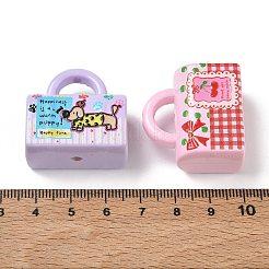 Printed Opaque Acrylic Beads&nbsp;AC-CBA6658-07