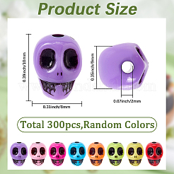 300Pcs Opaque Acrylic Beads&nbsp;MACR-SP0001-96