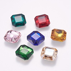 Pointed Back K9 Glass Rhinestone Cabochons&nbsp;RGLA-F048-M