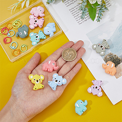 12Pcs Baking Paint Zinc Alloy Knitting Stitch Marker Rings&nbsp;DIY-DC0002-32