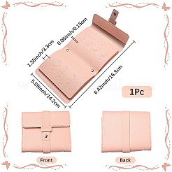 CutHollow 1Pc PU Imitation Leather Earring Storage Bags&nbsp;EDIS-CL0001-01A