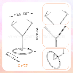 Alloy Mineral Stone Display Holder&nbsp;LS-ODIS-WH0030-239P