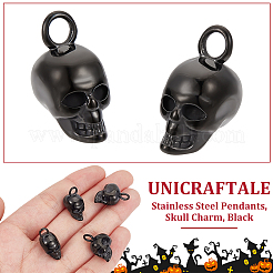 6Pcs Retro 304 Stainless Steel Pendants&nbsp;STAS-UN0060-20EB