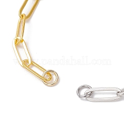 3Pcs 3 Styles Brass Paperclip Chain Bracelet Making&nbsp;AJEW-JB01424