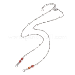 304 Stainless Steel Satellite Chain Necklace Making&nbsp;AJEW-JB01499-02