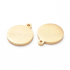 PVD Vacuum Plating 304 Stainless Steel Stamping Blank Tag Charms&nbsp;STAS-G215-10-G02