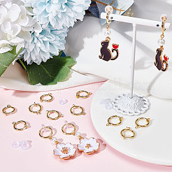 20Pcs Brass Clip-on Earring Findings&nbsp;KK-BBC0004-84