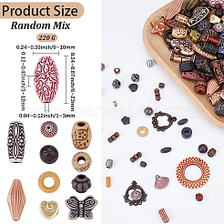 220G Mixed Antique Style Acrylic Beads/Pendants&nbsp;MACR-PA0001-57
