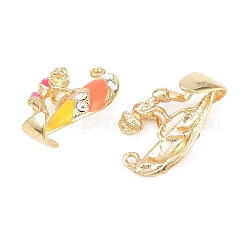 Alloy Enamel Rhinestone Pendants&nbsp;FIND-B062-10G
