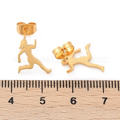 304 Stainless Steel Stud Earrings for Women&nbsp;EJEW-Z089-09G