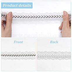 Polyester Lace Rivets Ribbon&nbsp;OCOR-GF0006-09A