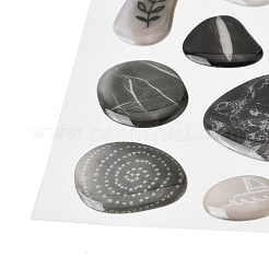 3D Pebble Stone Stickers Epoxy & Paper Stickers Set&nbsp;DIY-Z045-01B