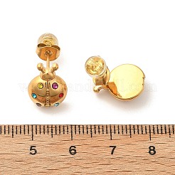 304 Stainless Steel Stud Earrings&nbsp;EJEW-F375-02G