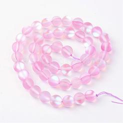 Synthetic Moonstone Beads Strands&nbsp;G-R375-8mm-A12