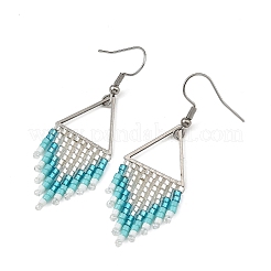 Glass Dangle Earrings&nbsp;EJEW-MZ00813