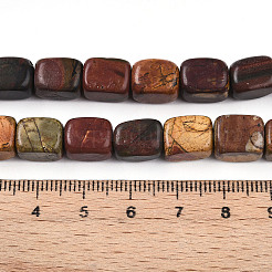 Natural Polychrome Jasper/Picasso Stone/Picasso Jasper Beads Strands&nbsp;G-T140-60B