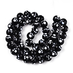 Handmade Lampwork Beads Strands&nbsp;LAMP-N028-21C