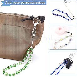 3Pcs 3 Style Glass Pearl & Lampwork & Glass Seed Beads Mobile Straps&nbsp;KEYC-OC0001-19