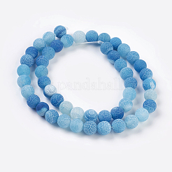 Natural Crackle Agate Beads Strands&nbsp;LS-G-G055-8mm-2