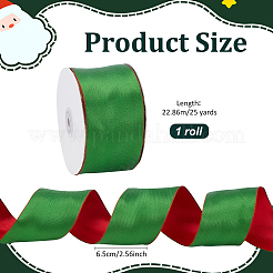 Christmas Polyester Ribbon&nbsp;OCOR-WH0105-027A